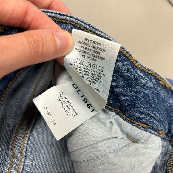 DL1961 Farrow High Rise Skinny Jeans Palmas Denim Cotton Polyester Lycra Size 29 - Picture 6 of 8